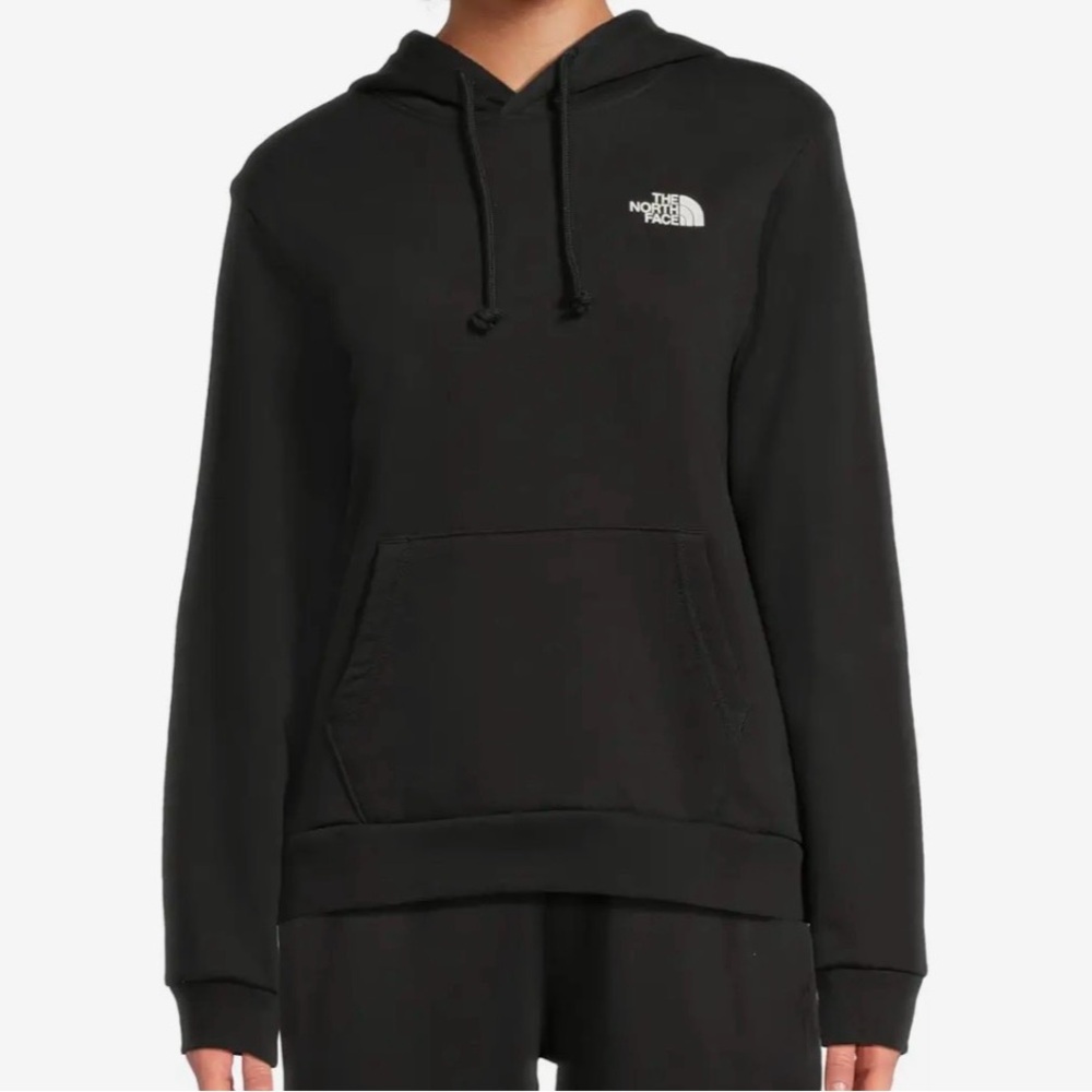 NEW The North Face Evolution Box NSE Hoodie - Black w/ Coral Logo